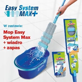 

Zestaw Mop Easy System Max+ dodatkowy zapas+wiadro