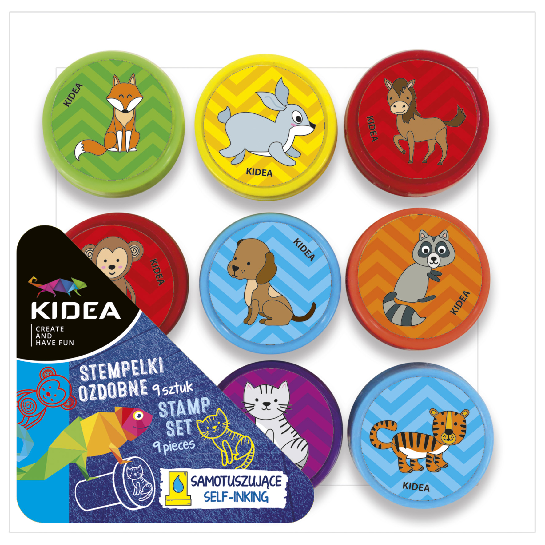 DECORATIVE STAMPS 9 PIECES KIDEA