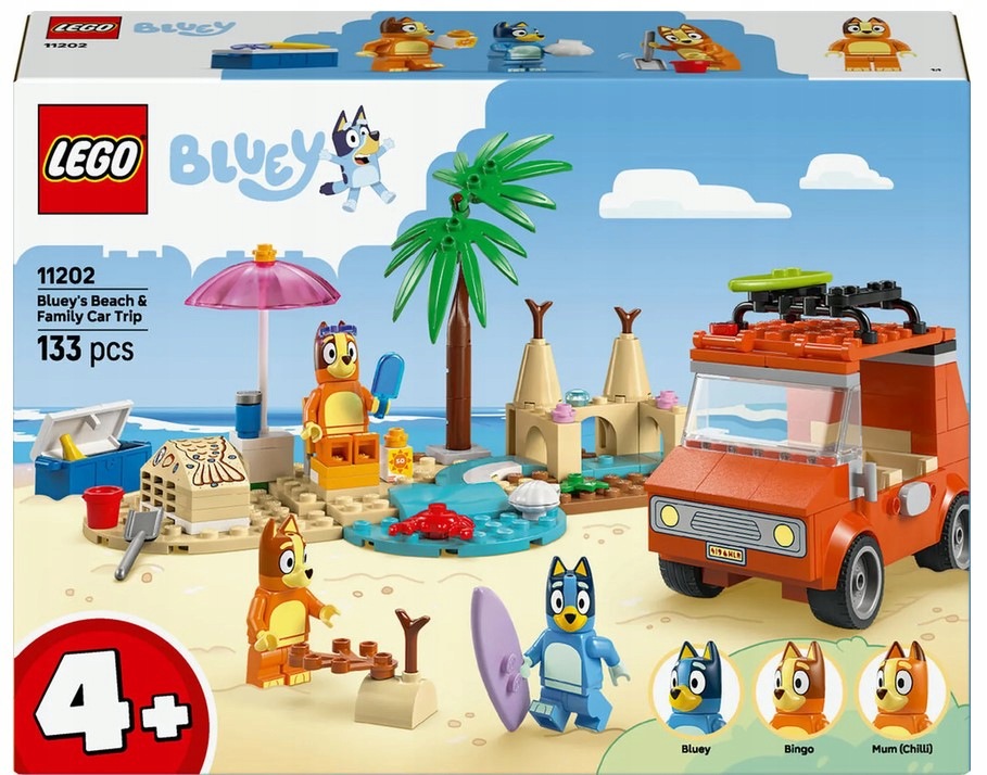 Stavebnice Blue A Rodinný Výlet Autem 11202 Lego Bluey