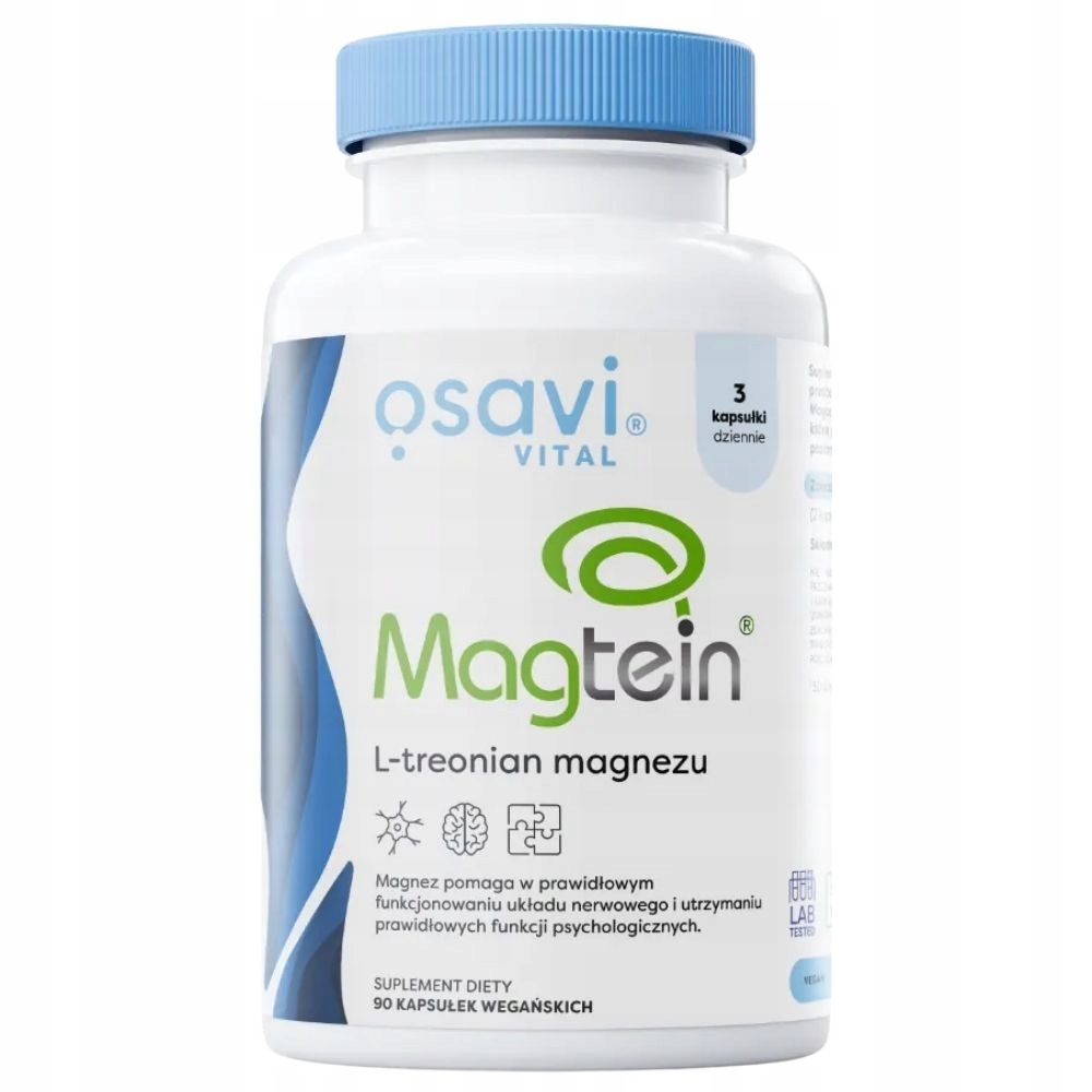 Osavi Magtein L Treonian Magnezu Magnez Pamięć Koncentracja Sen 90 kapsułek