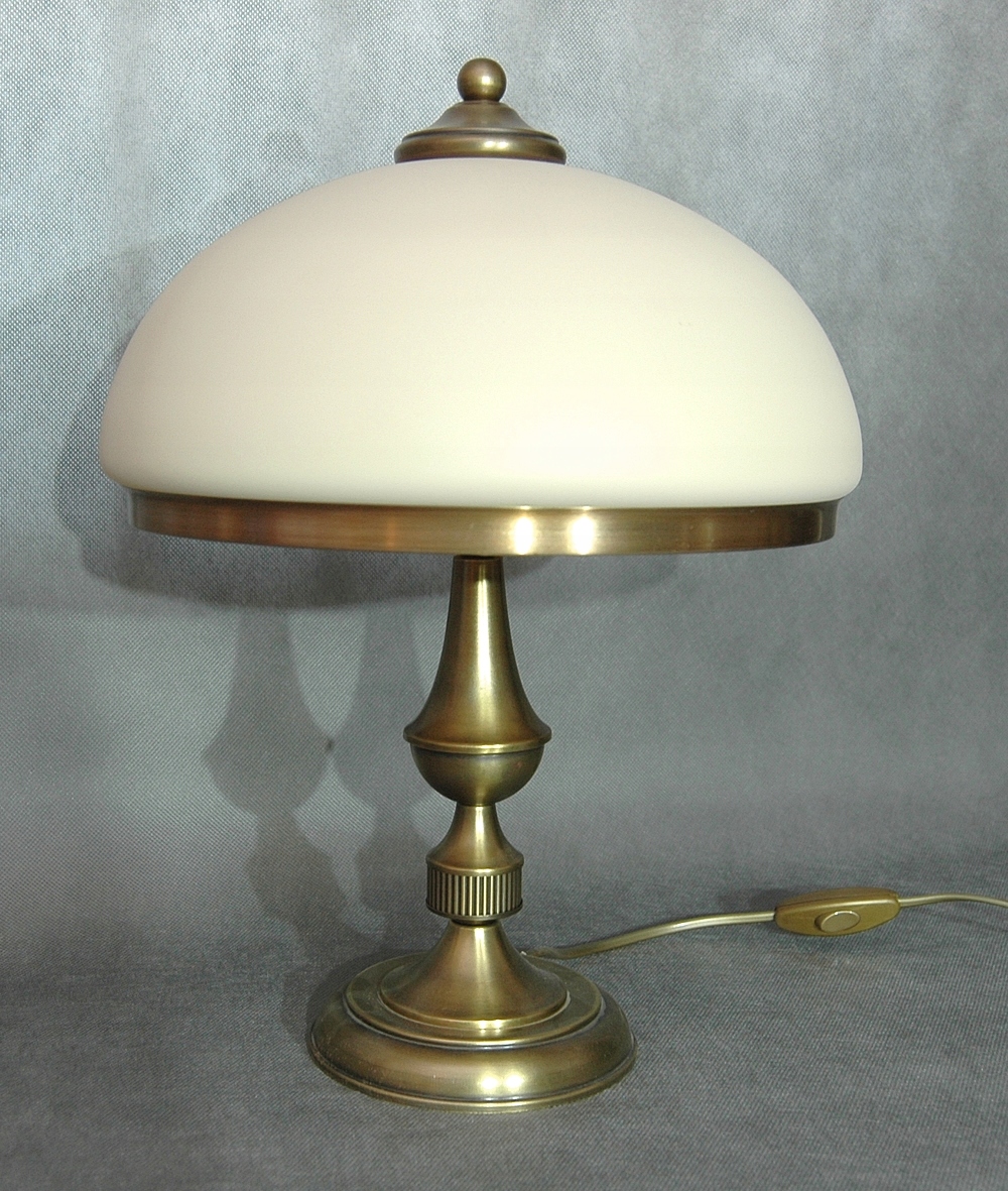 Mosadzná stolová lampa, stolová lampa, mosadz