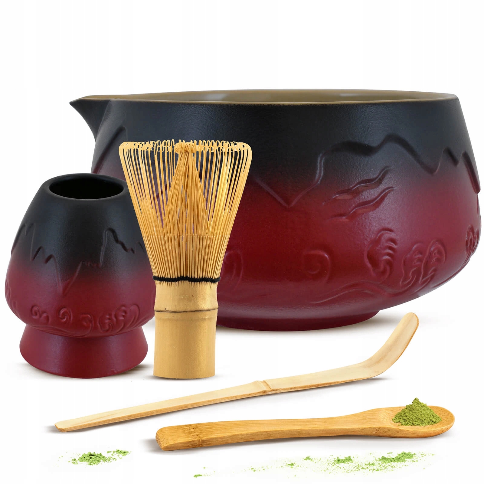 Levně Sada příslušenství Mountain pro přípravu čaje Matchy Chasen Matchawan