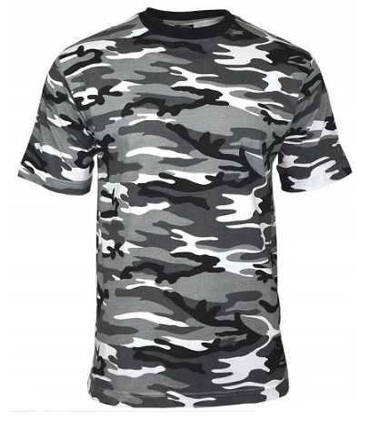 

Bawełniany T-shirt Kamuflaż Urban Szare Moro r. S