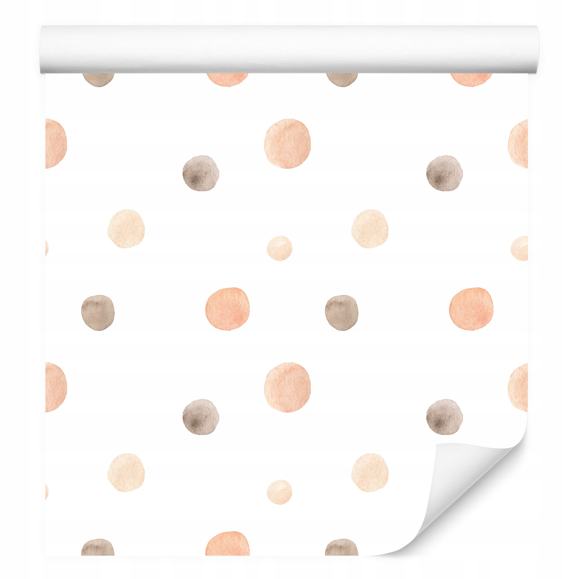 Tapeta do dětského pokoje Akvarijní Tečky Hrášky v boho stylu
