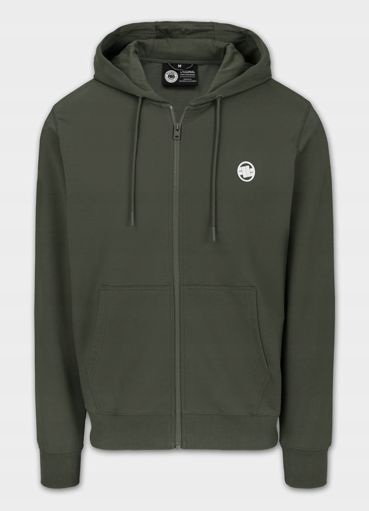 Pánská Rozepínací Mikina s kapucí Pitbull Small Logo Nugget, měkká, tenčí