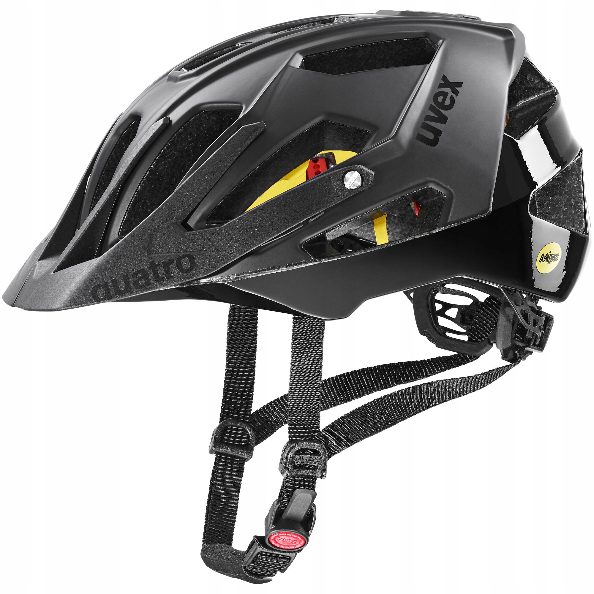Cyklistická přilba Uvex Quatro CC Mips černá matt 56-61 cm Enduro