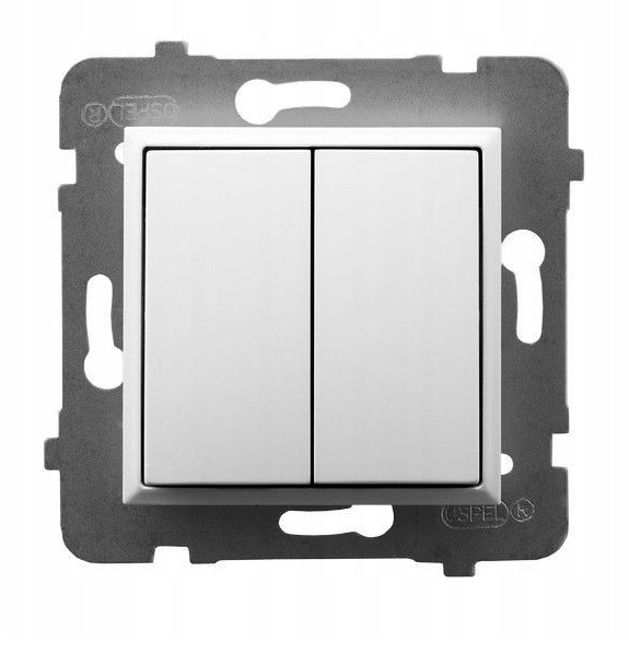 ARIA Łącznik podwójny biały ŁP-2U/m/00 OSPEL