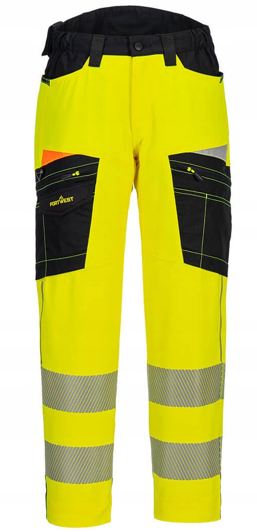 Výstražné strečové kalhoty Portwest DX453 Ybr vel. 41 Uk (-56 Eu)