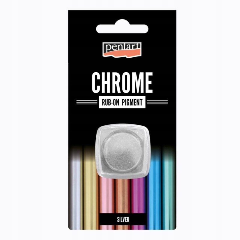 Dekorativní chromovaný Pigment pro Dekupáž Rubon 0,5 g chrom, efekt zelený gekon