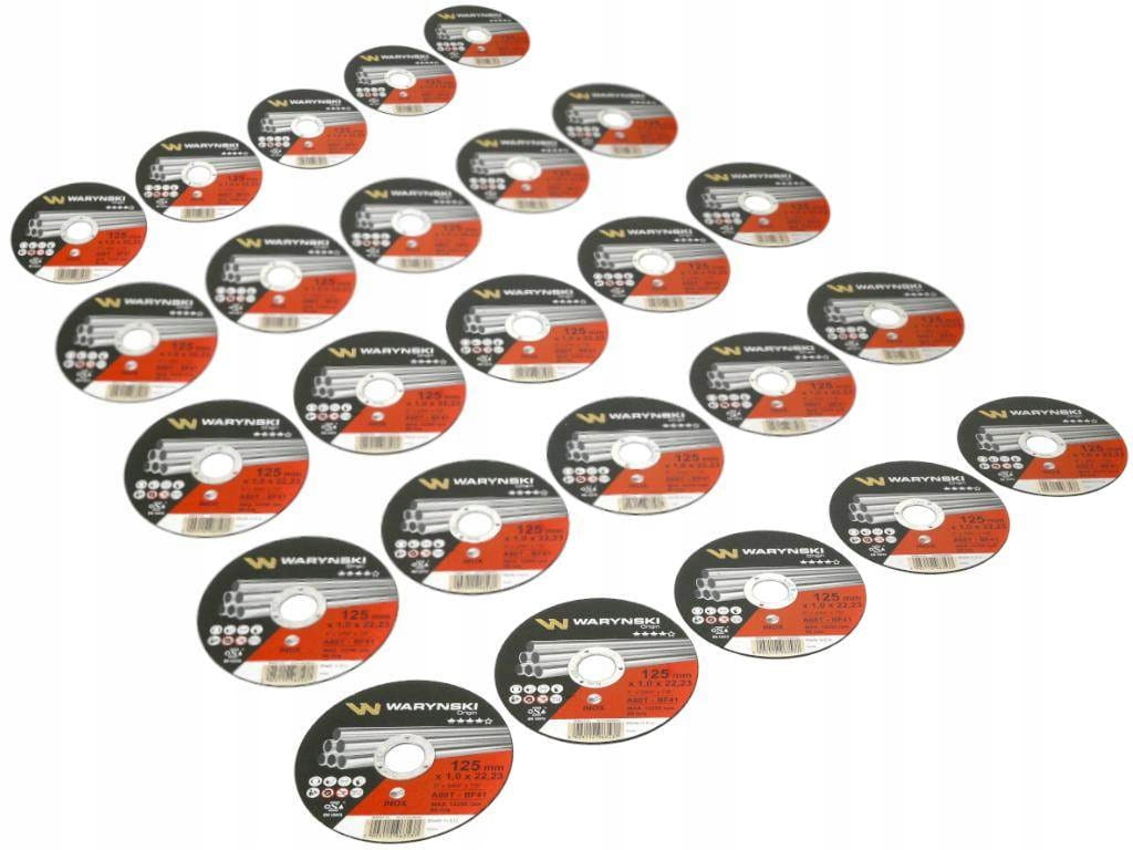 Kotouč na řezání inoxu 125 x 1.0 x 22.23 mm multipack Waryński (prodává se po