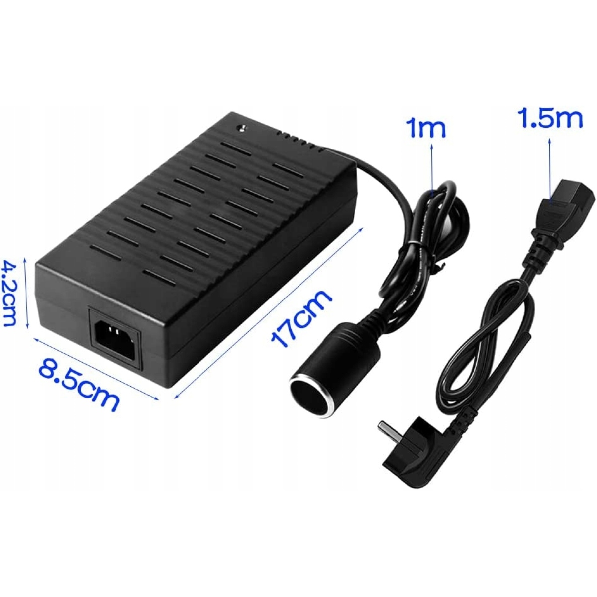 ZASILACZ SAMOCHODOWY 230V 12V KONWERTER NAPIĘCIA Marka bez marki