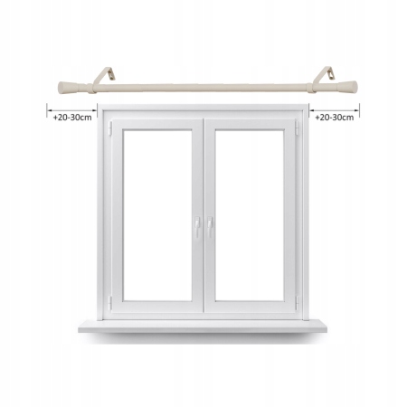 KARNISZ POJEDYNCZY METALOWY KASZMIR 19 MM / 200 CM KOLEKCJA SIMPLE Rodzaj karnisza pojedynczy