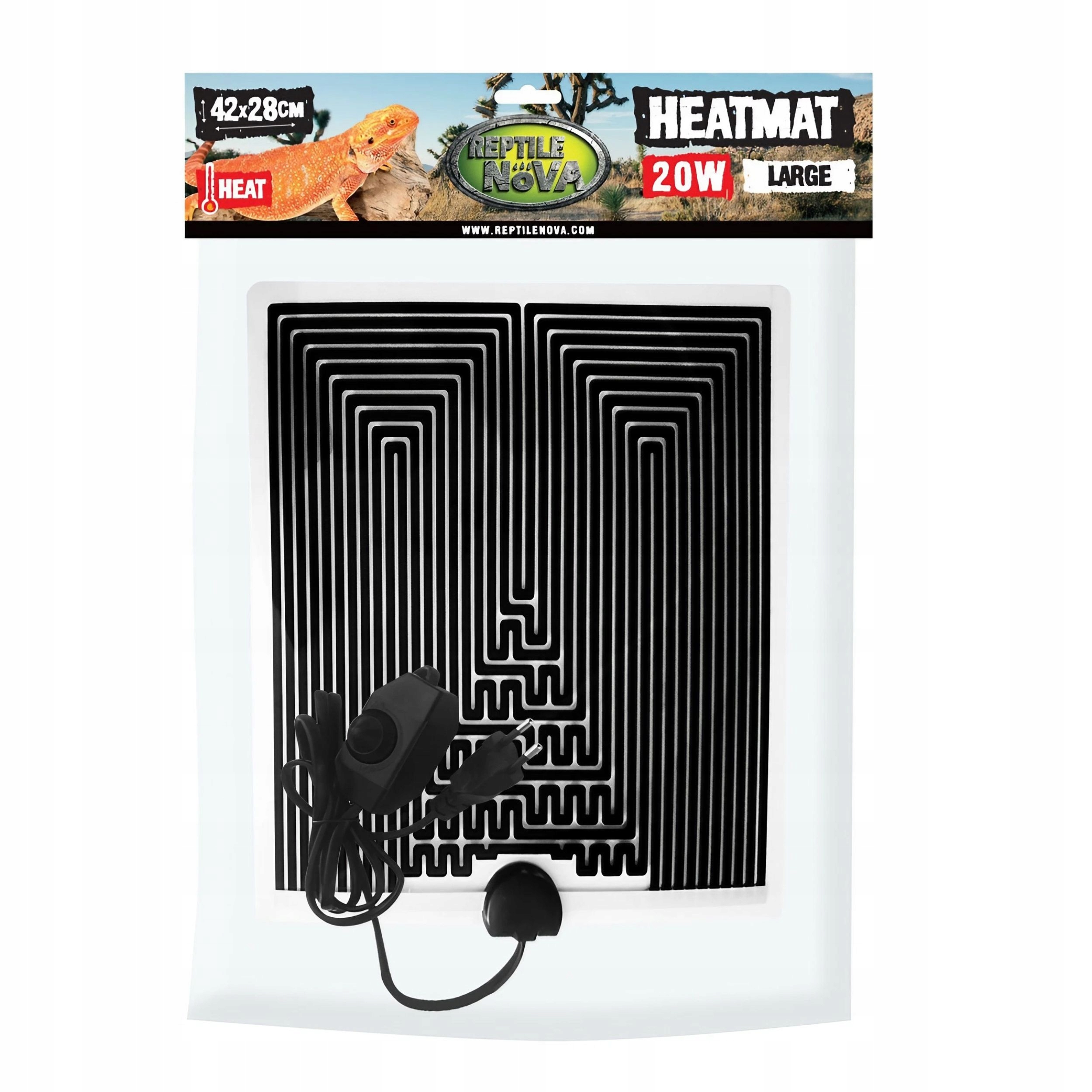 Levně Reptile Nova HEATMAT-R600 L Vyhřívací podložka 20W 42x28cm pro Terárium