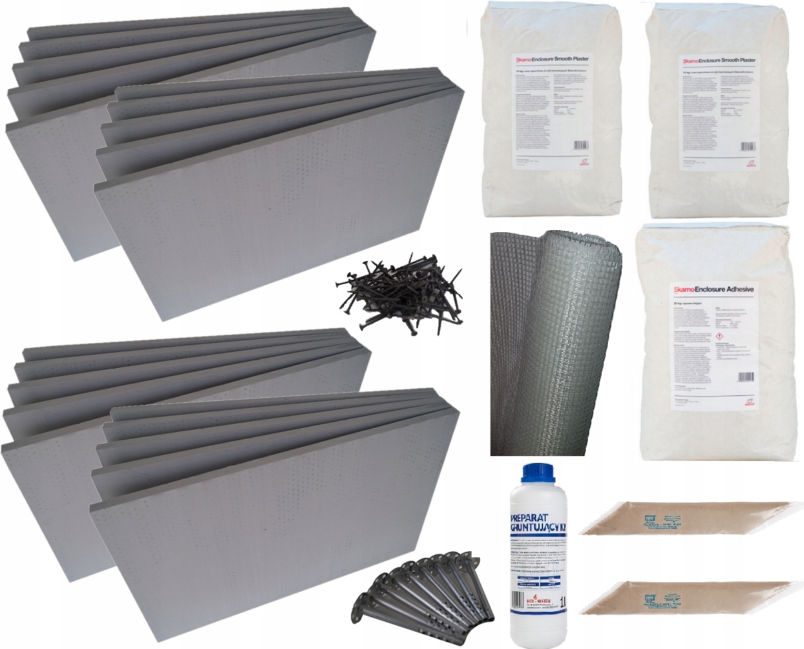 PŁYTA KOMINKOWA SKAMOL 11 PŁYT + AKCESORIA ZESTAW