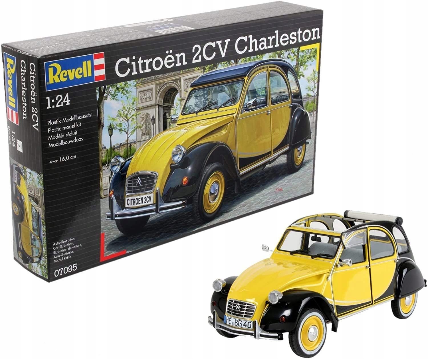 Sada na lepení auta Revell 1:24 Citroen 2CV Duck Charleston Repl
