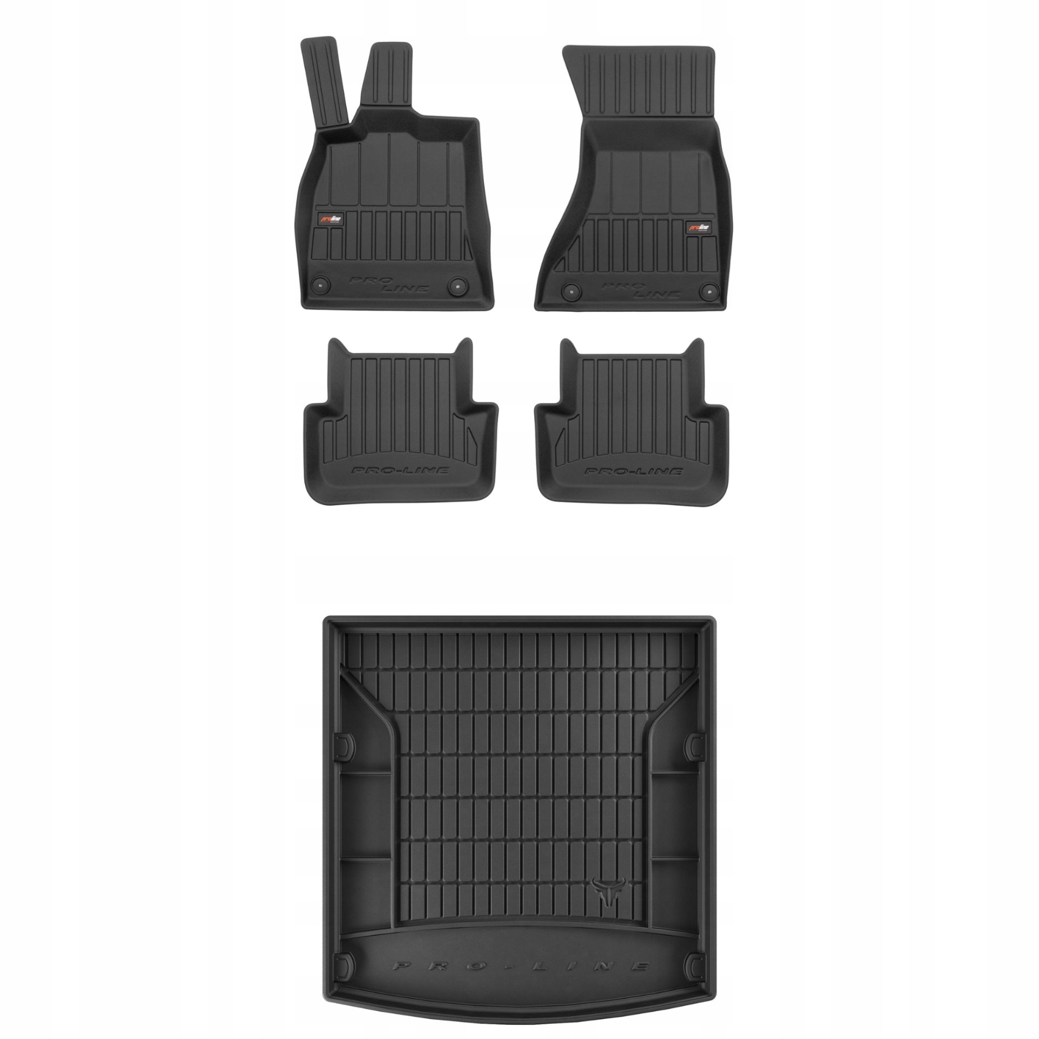 Sada gumových kobercov a rohoží pre Audi A4 B8 07-15