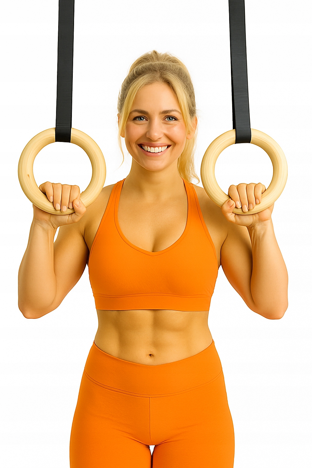 HighTatras Dřevěná gymnastická kolečka Natahování Kalistenika Posilovna