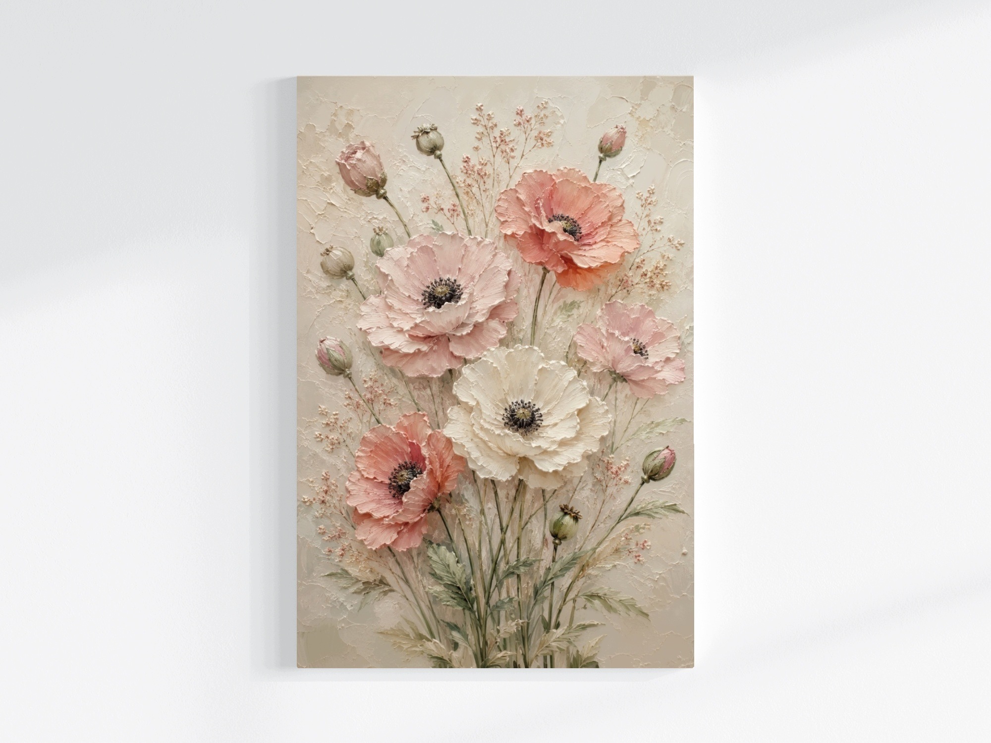 Obraz Na Plátně Canvas Kytice Květiny Máky Zahrada Louka Retro Vintage 80x120
