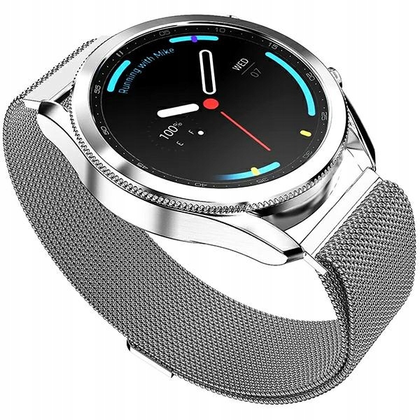 Mercury Pasek Mesh Do Apple Watch 42 44 45MM Stalowy Zamek Magnetyczny