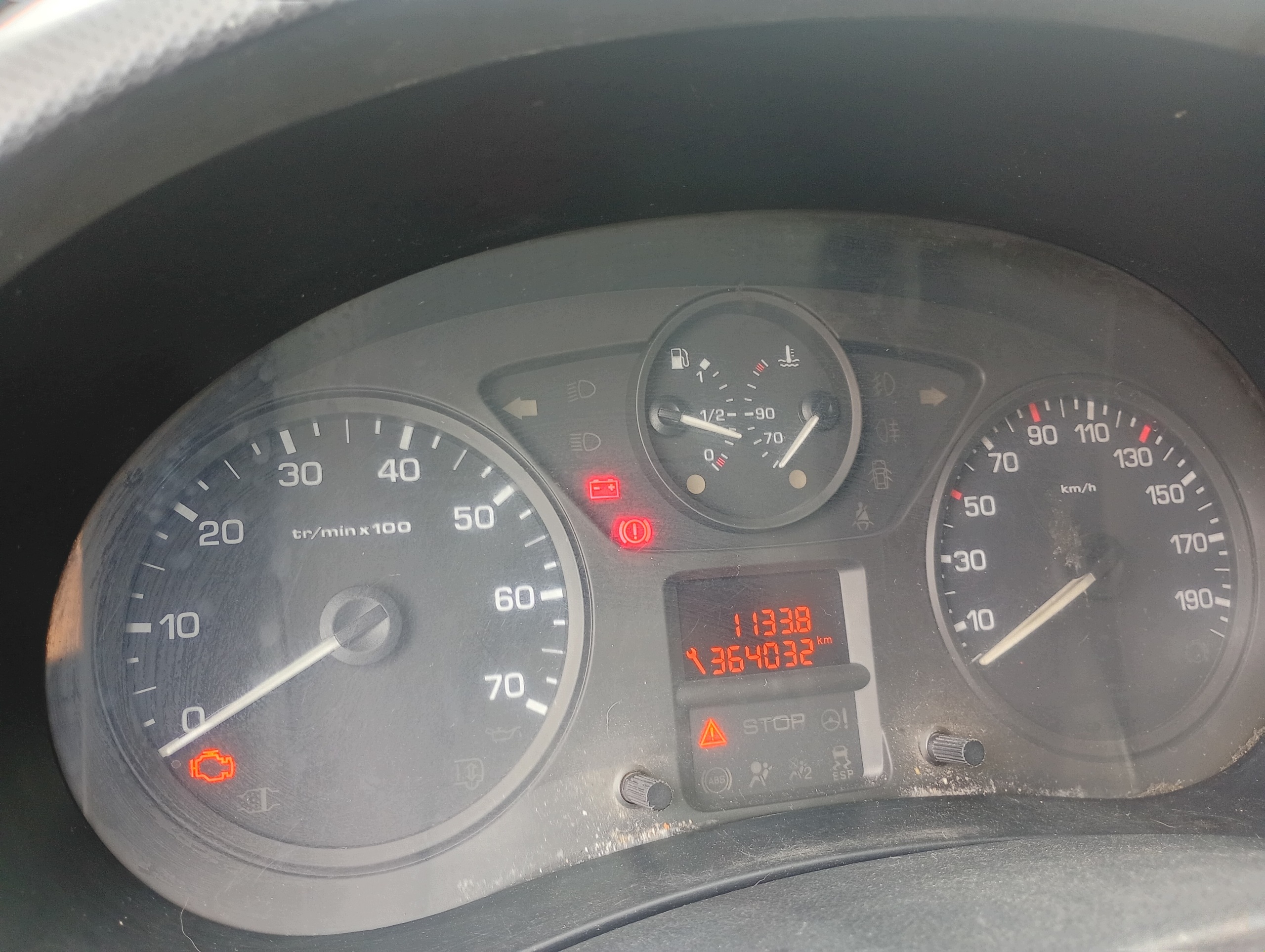 dials dials tachometer Peugeot Partner 2 08-12 1.6 HDI 364032km