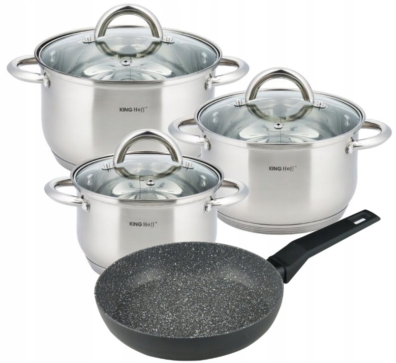 

Komplet garnków Stal Indukcja Gaz 7el. Zestaw 4446