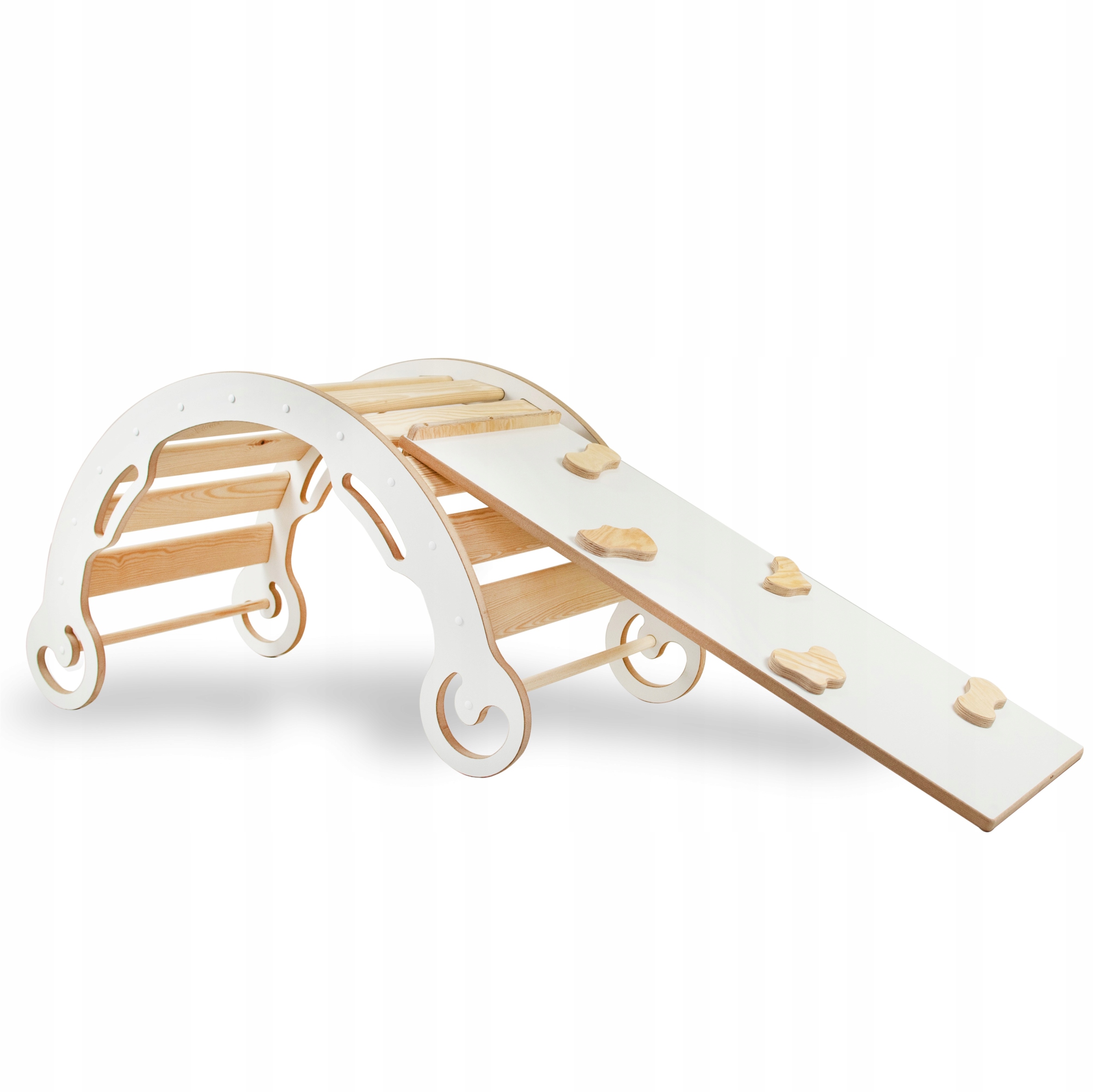 

Bujak Montessori drewniany zestaw ze zjeżdżalnią L