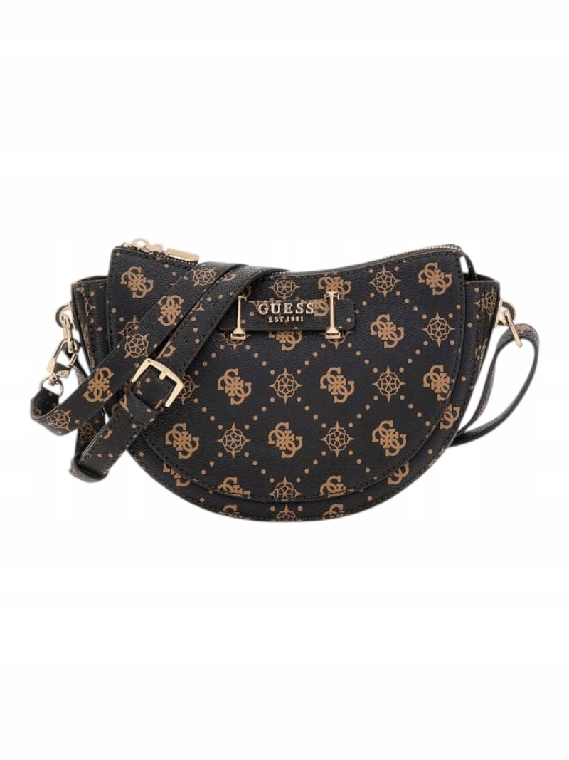 Guess hnědá překládací taška Guess Silia