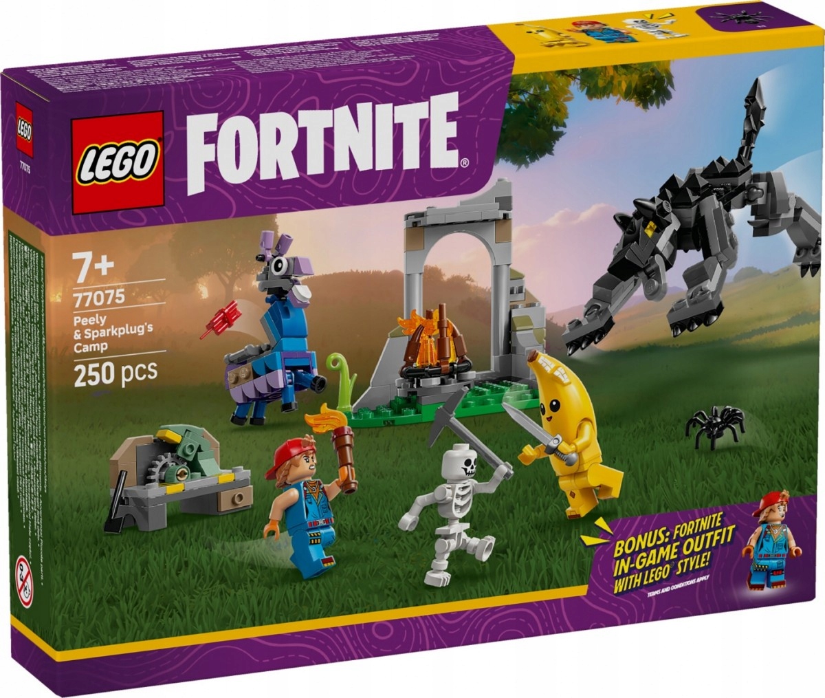 Lego Stavebnice Fortnite 77075 Skins, Iskra a tábor