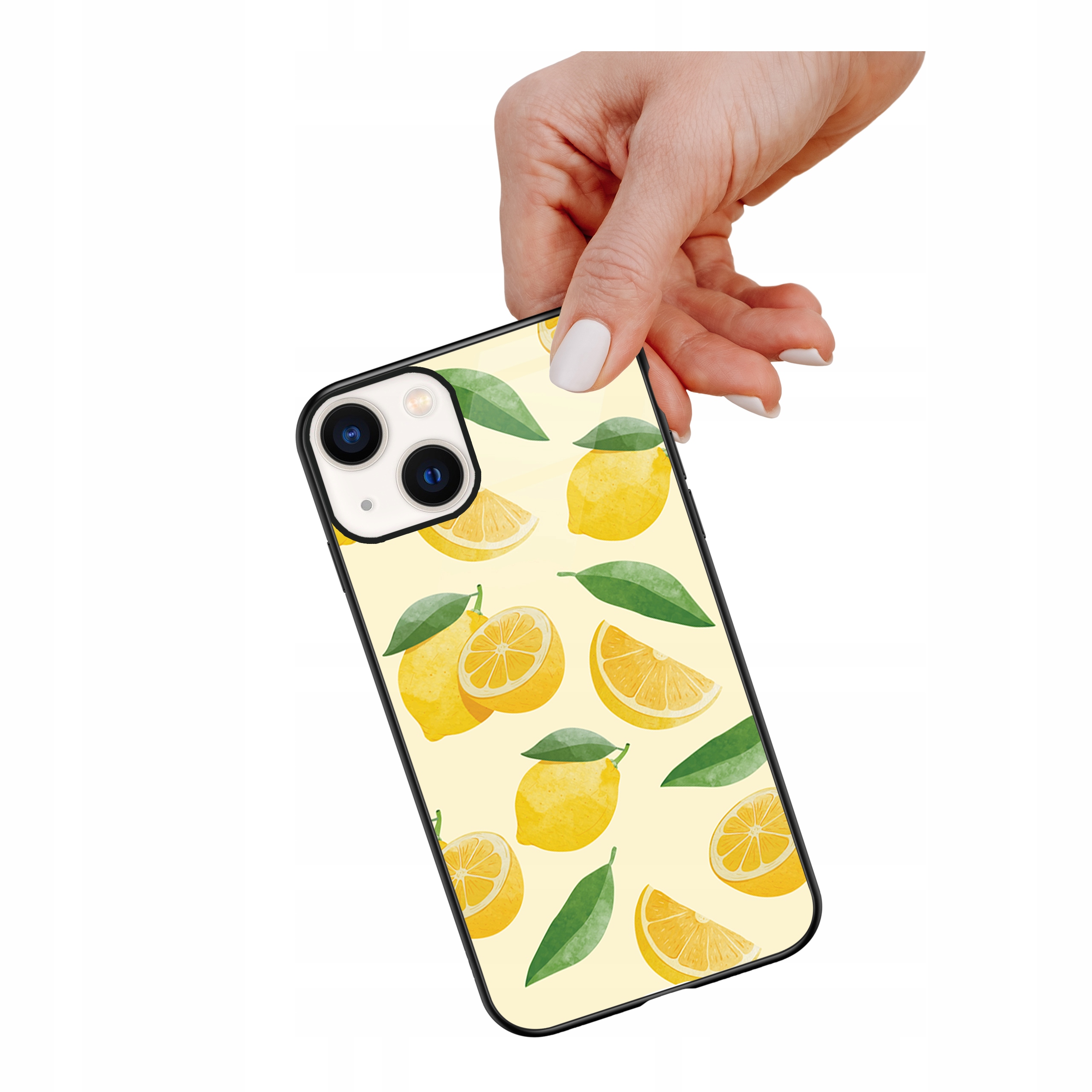Etui szklane ceramiczne do iPhone 13 Smak lata lemon