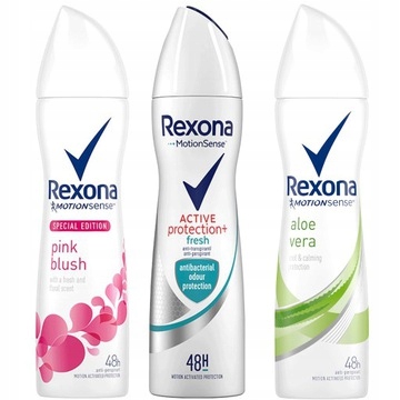 

Rexona Antyperspirant spray dla kobiet Mix 3x150ml
