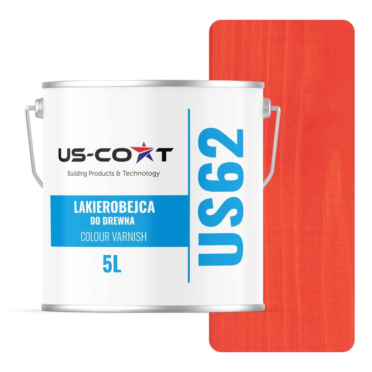 Lak Na Dřevo 3V1 Extra Lazura Mrkvový Satén 5 L Ochranný Uv