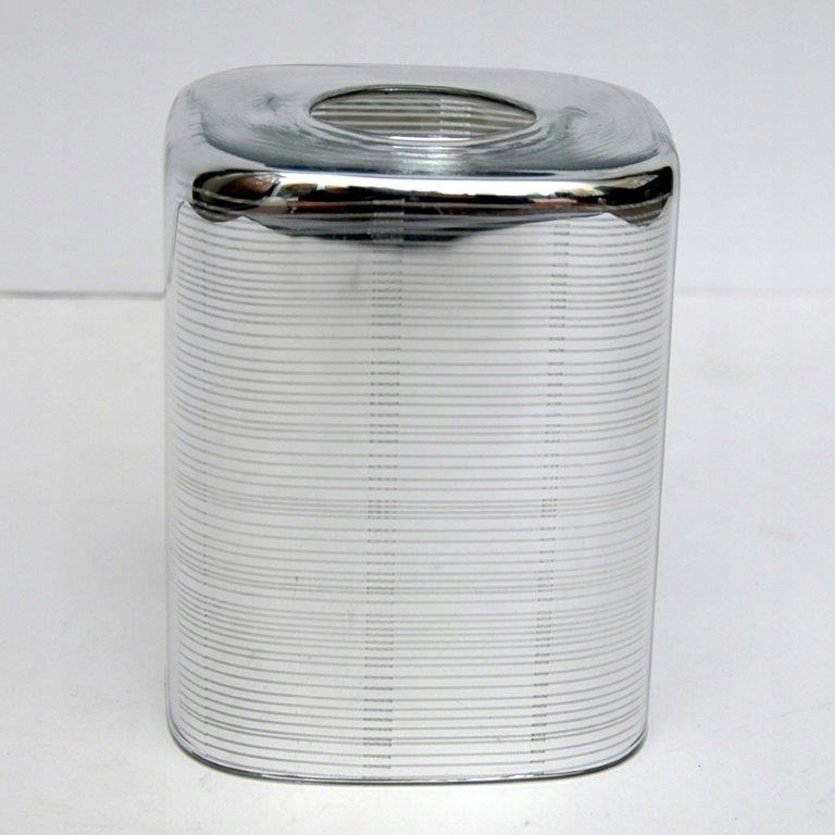 

Klosz szklany chrom do lamp, żyrandoli, klosz E27