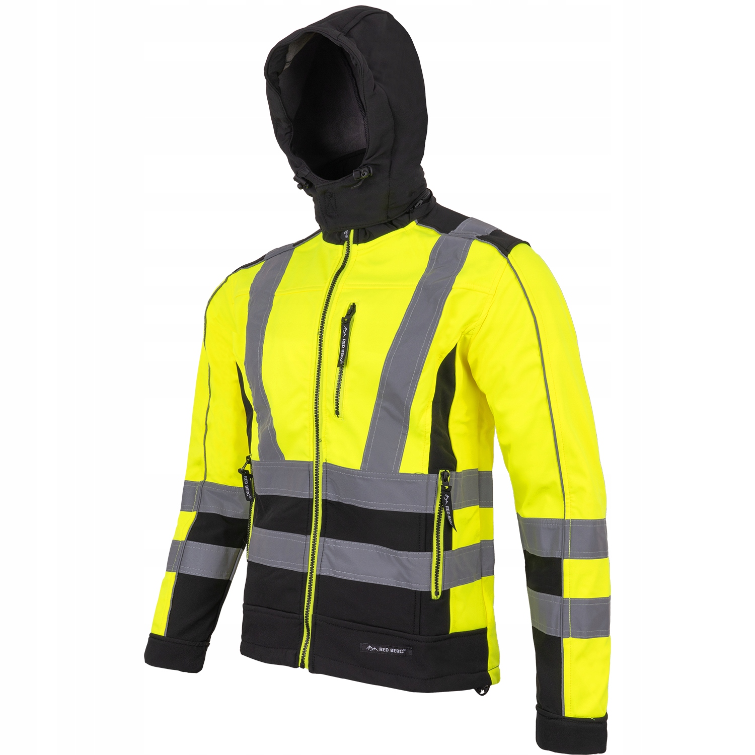 SOFTSHELL KURTKA OCHRONNA ODBLASKOWA BHP NEON 3XL Rozmiar 3XL