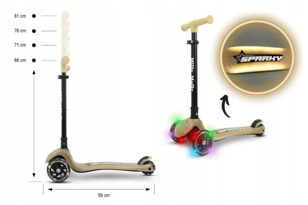 Hulajnoga Sparky Champagn 6250 00351 Milly Mally