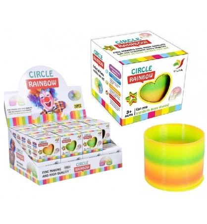 

Magiczna sprężyna tęczowa sprężynka kolorowa