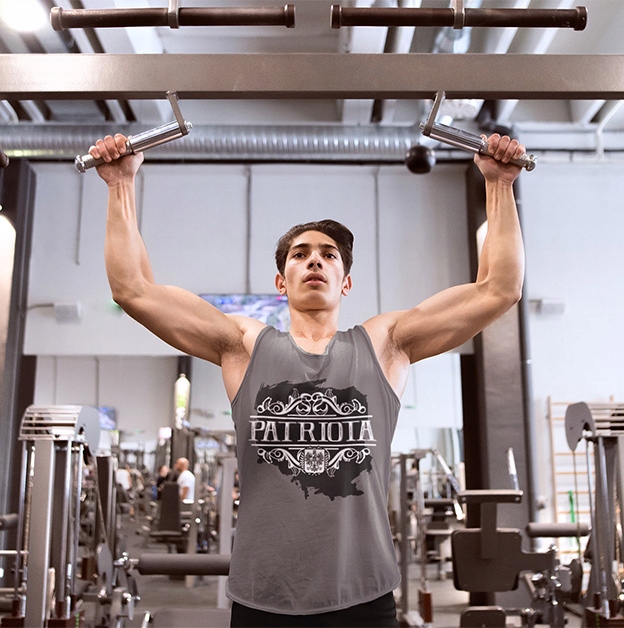 TANK TOP PATRIOTYCZNE PATRIOTA Dekolt okrągły