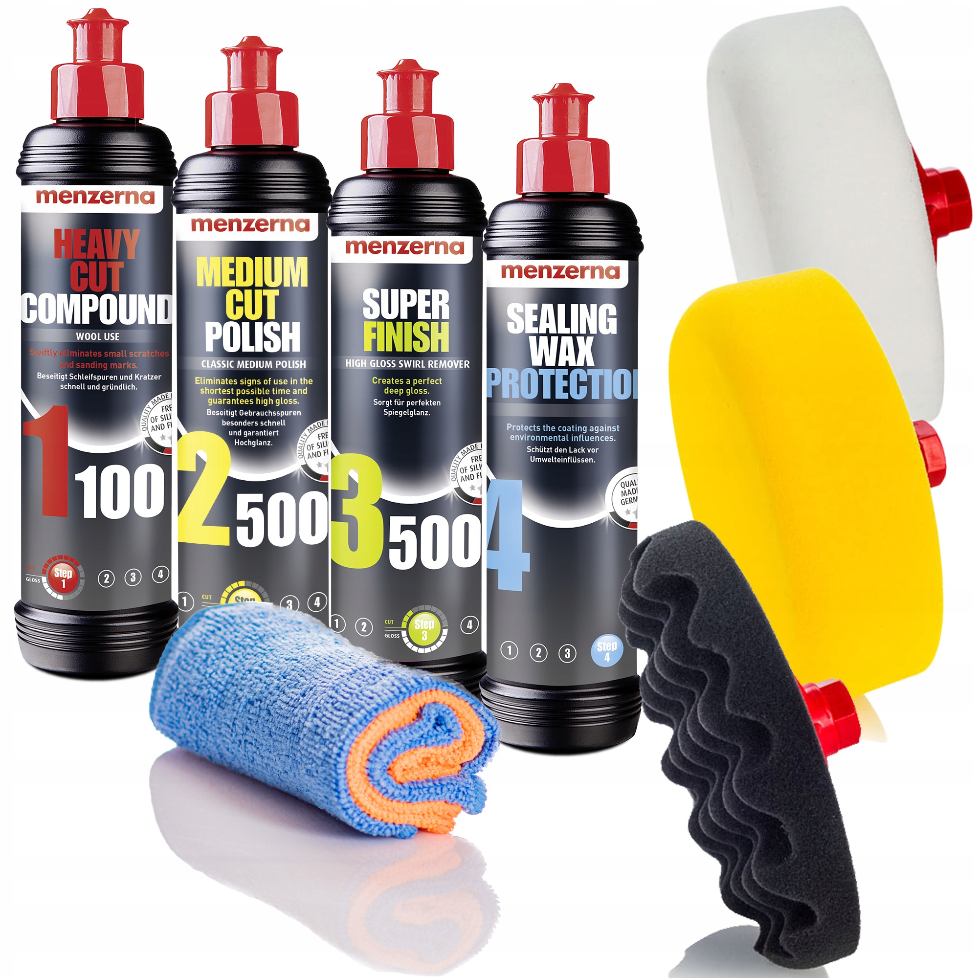 Menzerna Zestaw do Pelnej Korekty Wosk Pady HML