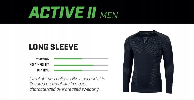 Termoaktywna koszulka motocyklowa Rebelhorn Active II M Rozmiar M