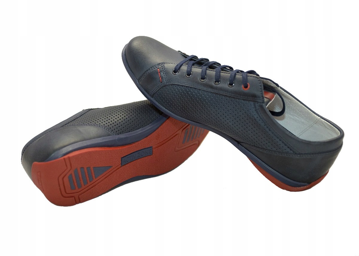 Buty męskie wiązane skóra JOKER od dobrebutypl Rozmiar 41