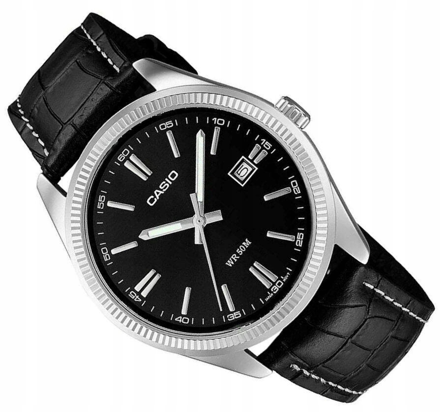 Klasické Pánské Vodotěsné Hodinky Casio MTP-1302PL -1AV Kožený Řemínek