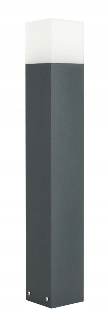 Stojacia vonkajšia lampa s stĺpikom do záhrady tmavošedá obdĺžniková 70 Su-ma
