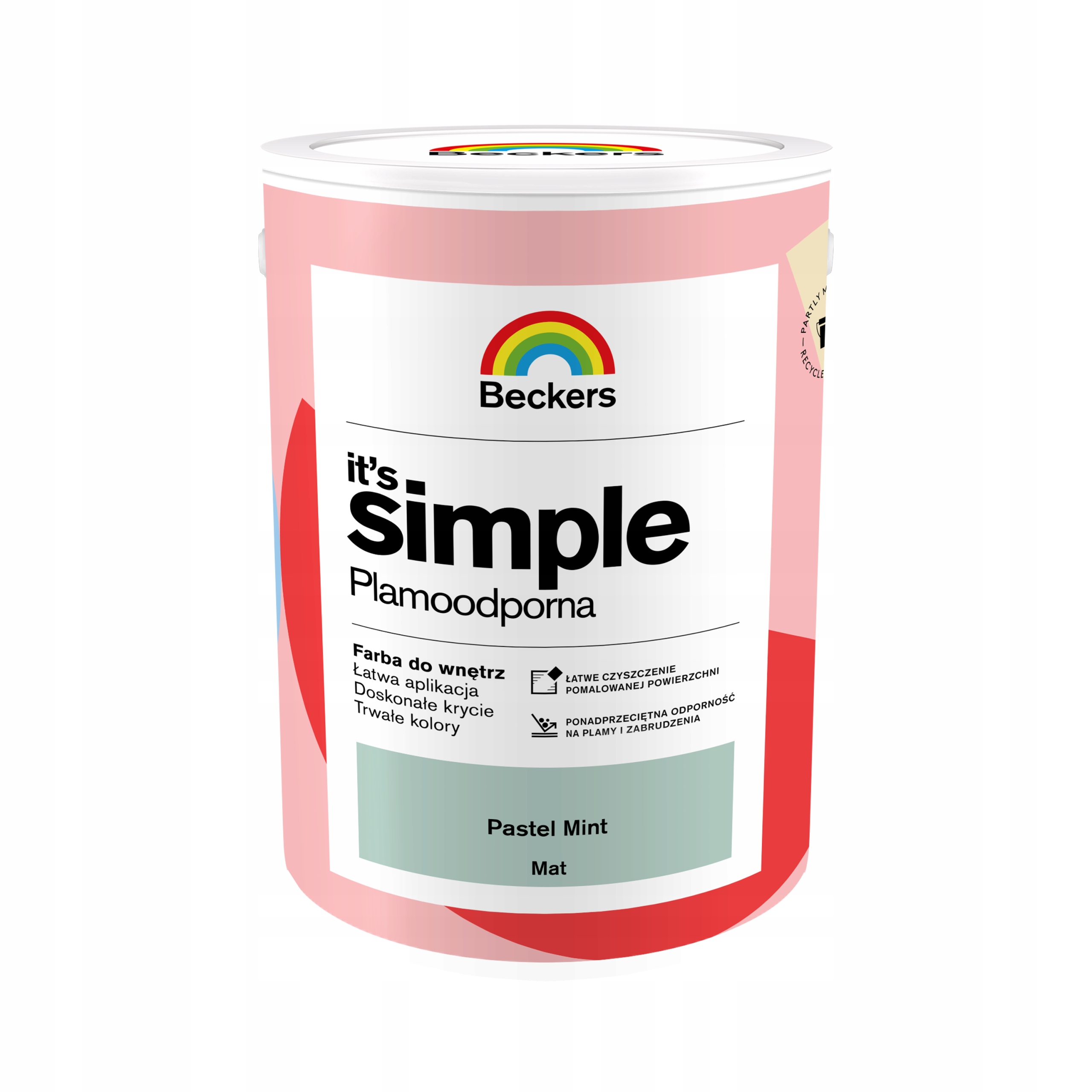 Beckers It's Simple Farba Plamoodporna Pastel Mint 5L