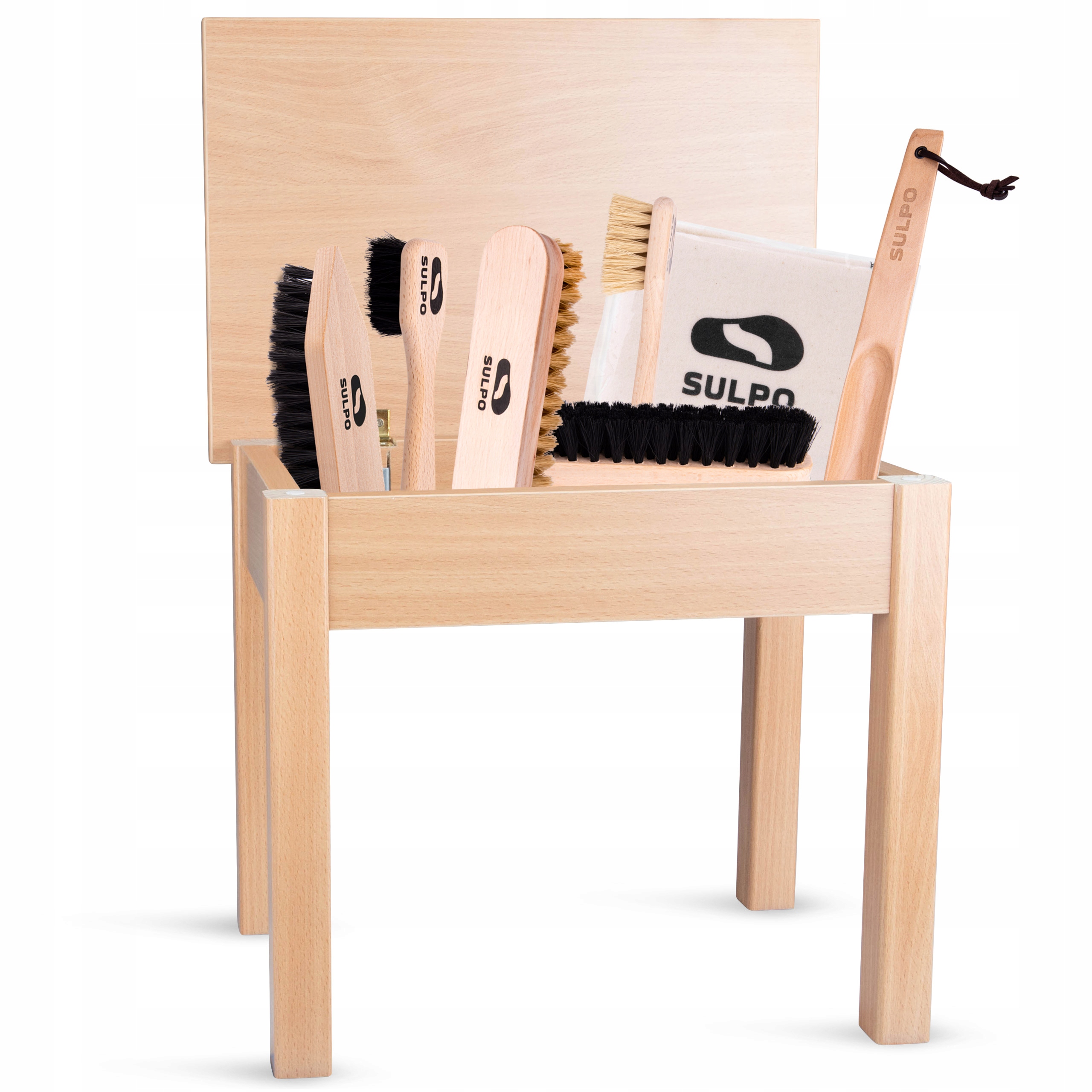 Sada Stoliček S Kartáči Pro Péči A Čištění Bot Lžíce 8v1