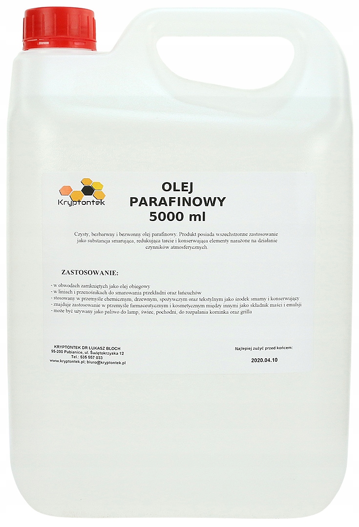 

Olej Parafinowy 5L Czysta Ciekła Parafina Smar