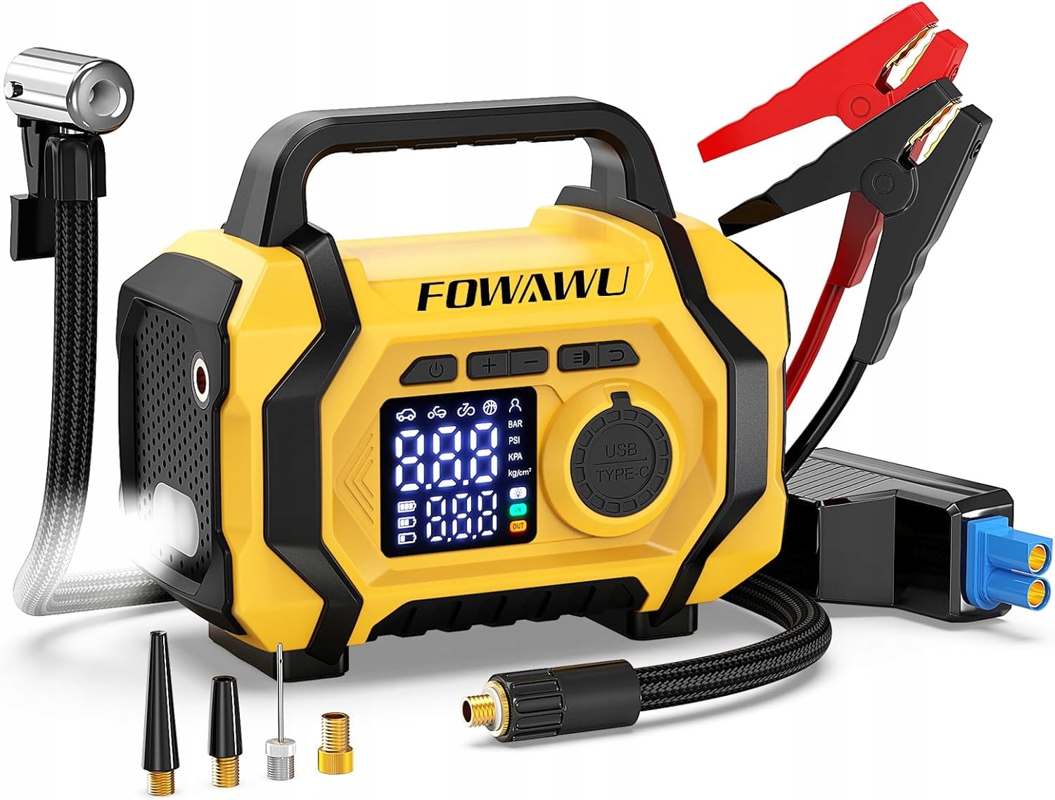 Startér Do Auta 8000A Kompresor 150PSI Powerbank