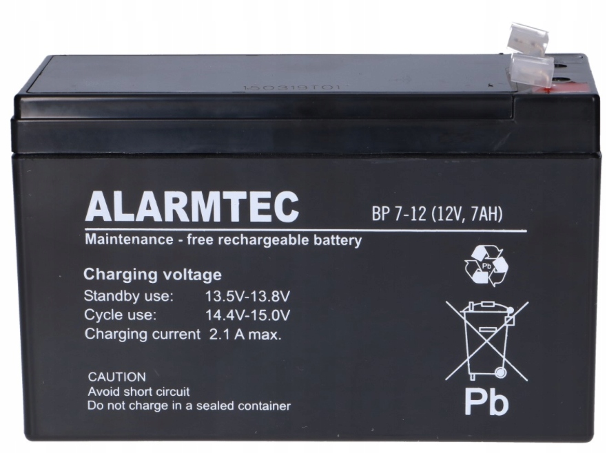 

Akumulator Żelowy Alarmtec Bp 7-12 (12V 7Ah)