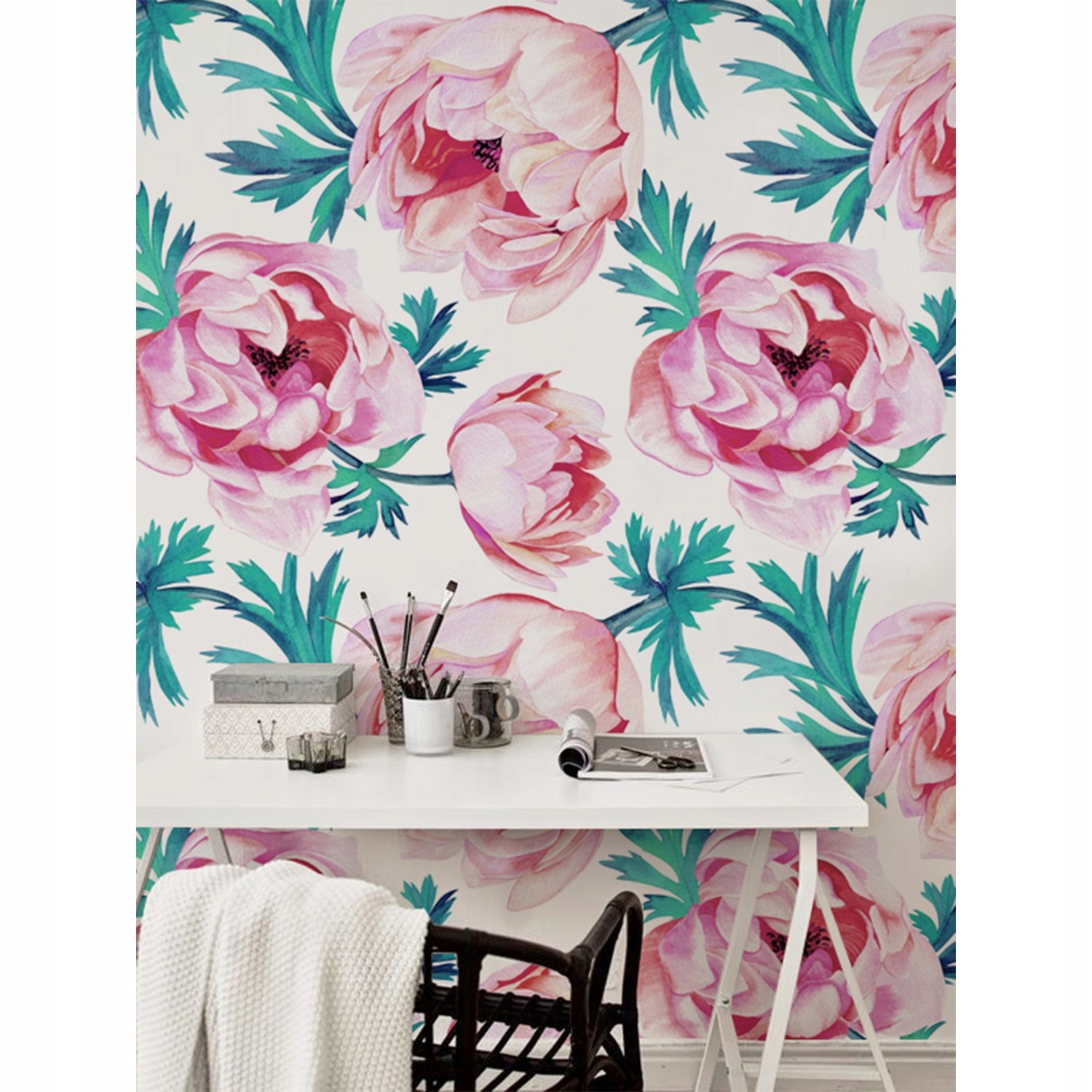 

Tapeta flizelinowa Kwiat maku czerwonego 416x254cm