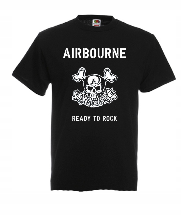 

XXXL Koszulka Męska Airbourne Ready To Rock Wzór