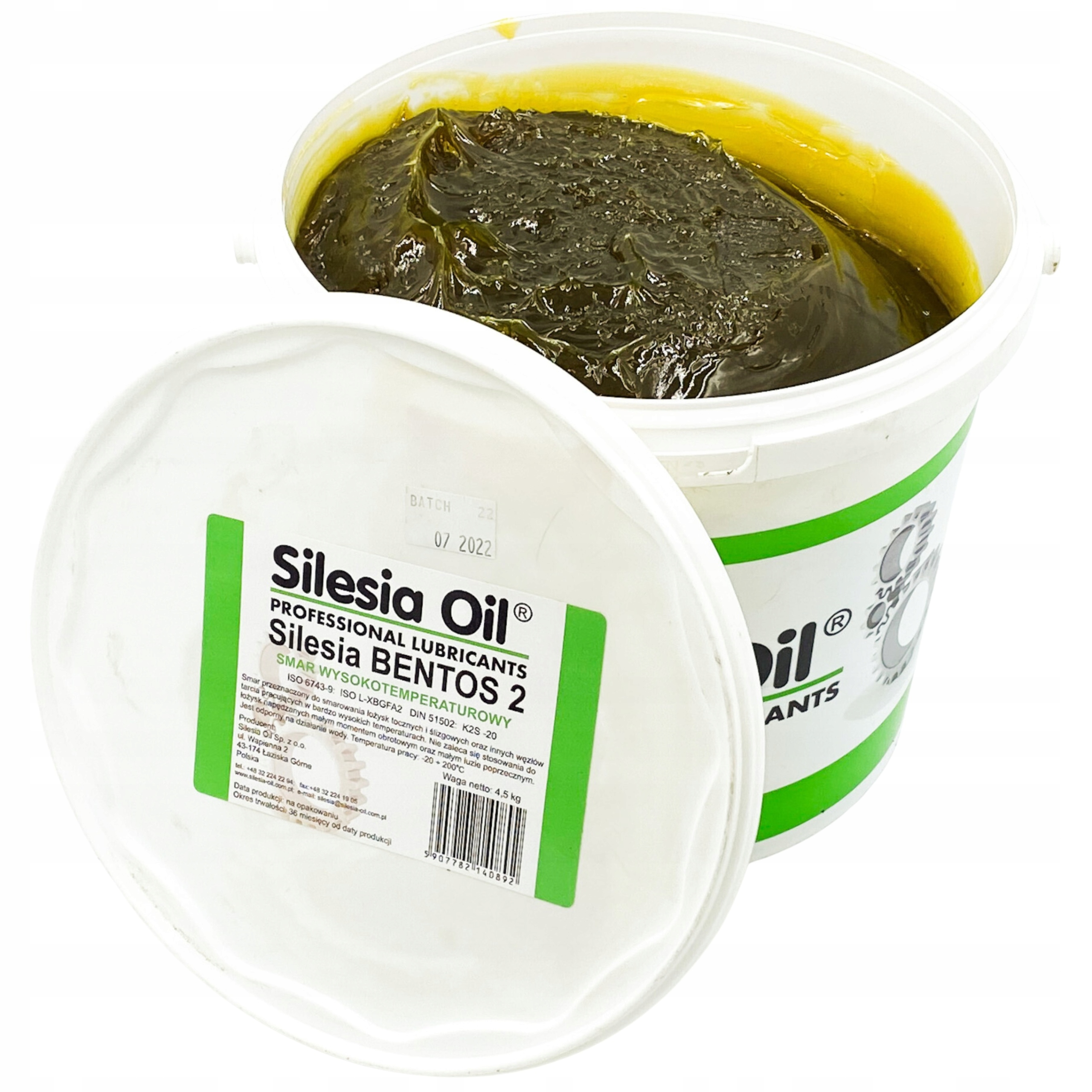 SILESIA OIL BENTOS2 4.5KG SMAR WYSOKOTEMPERATUROWY