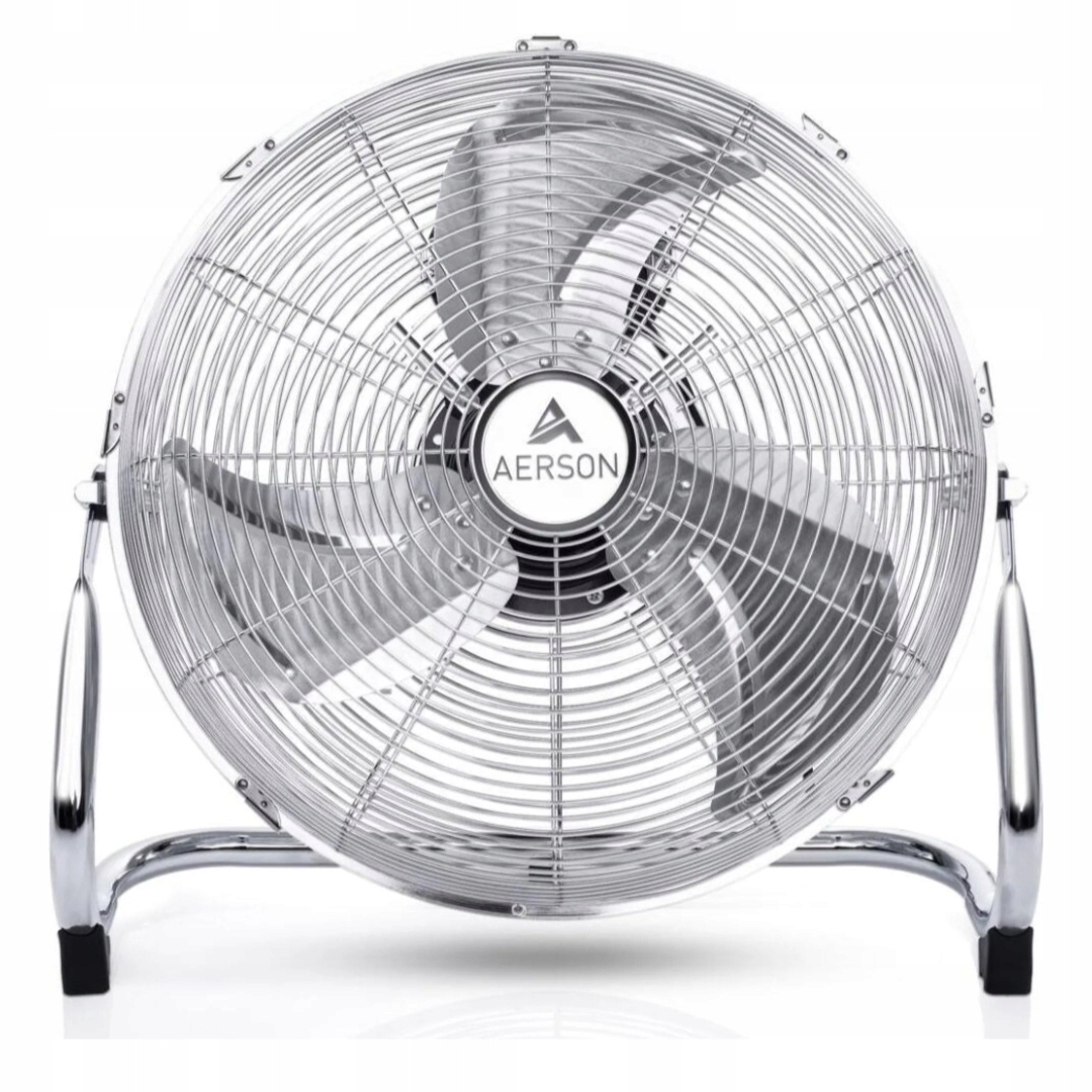 Podlahový Ventilátor Aerson 50 cm chrómovaný, stolový ventilátor 120 W